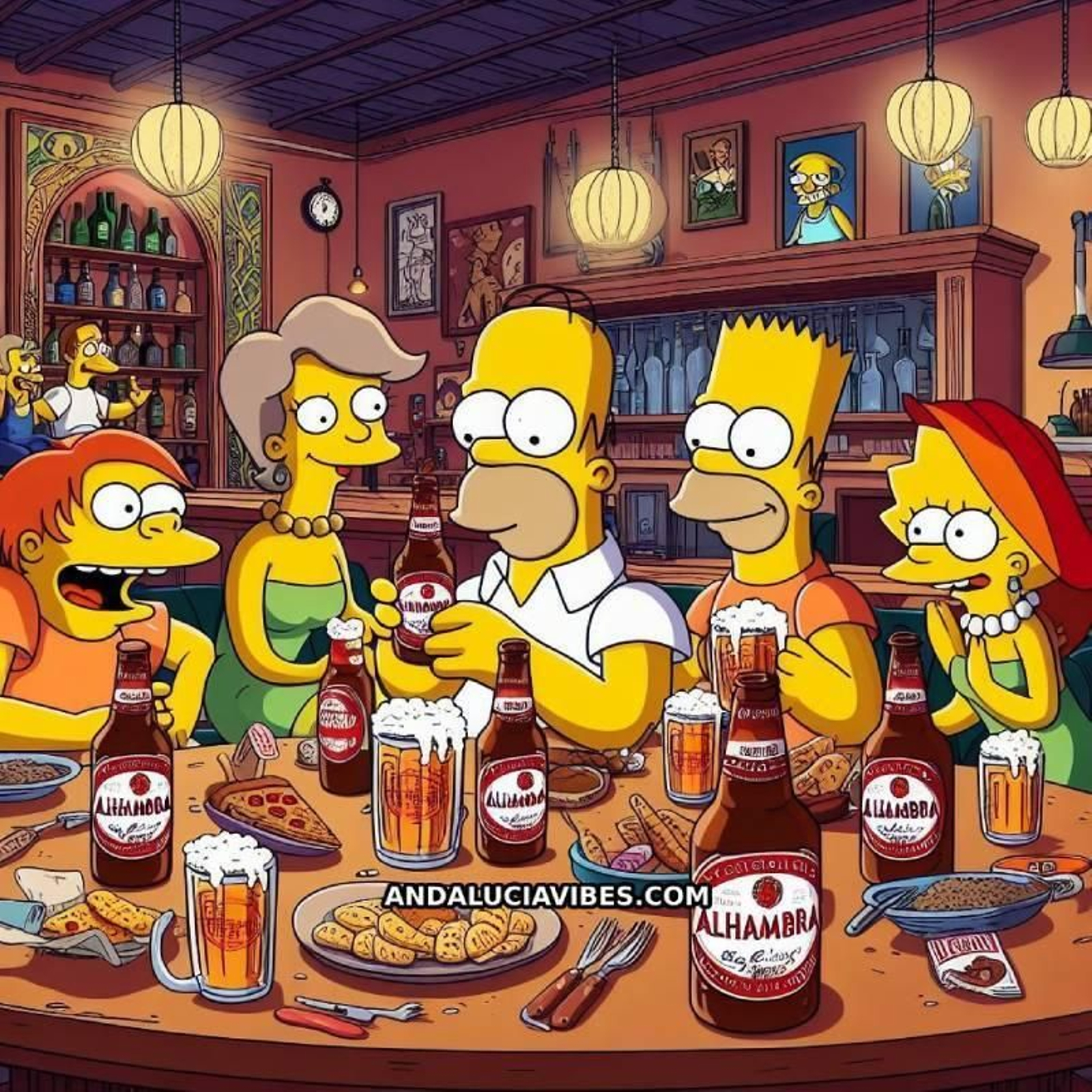 Los Simpson visitan Granada