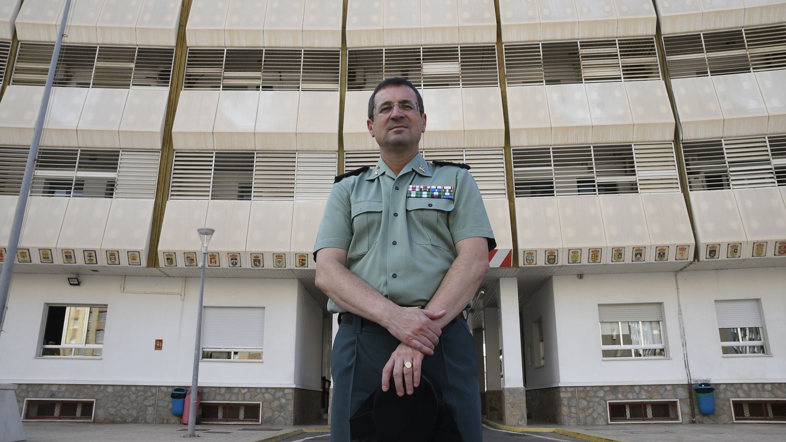 El coronel Jorge Montero Llácer, jefe de la Comandancia de Almería.