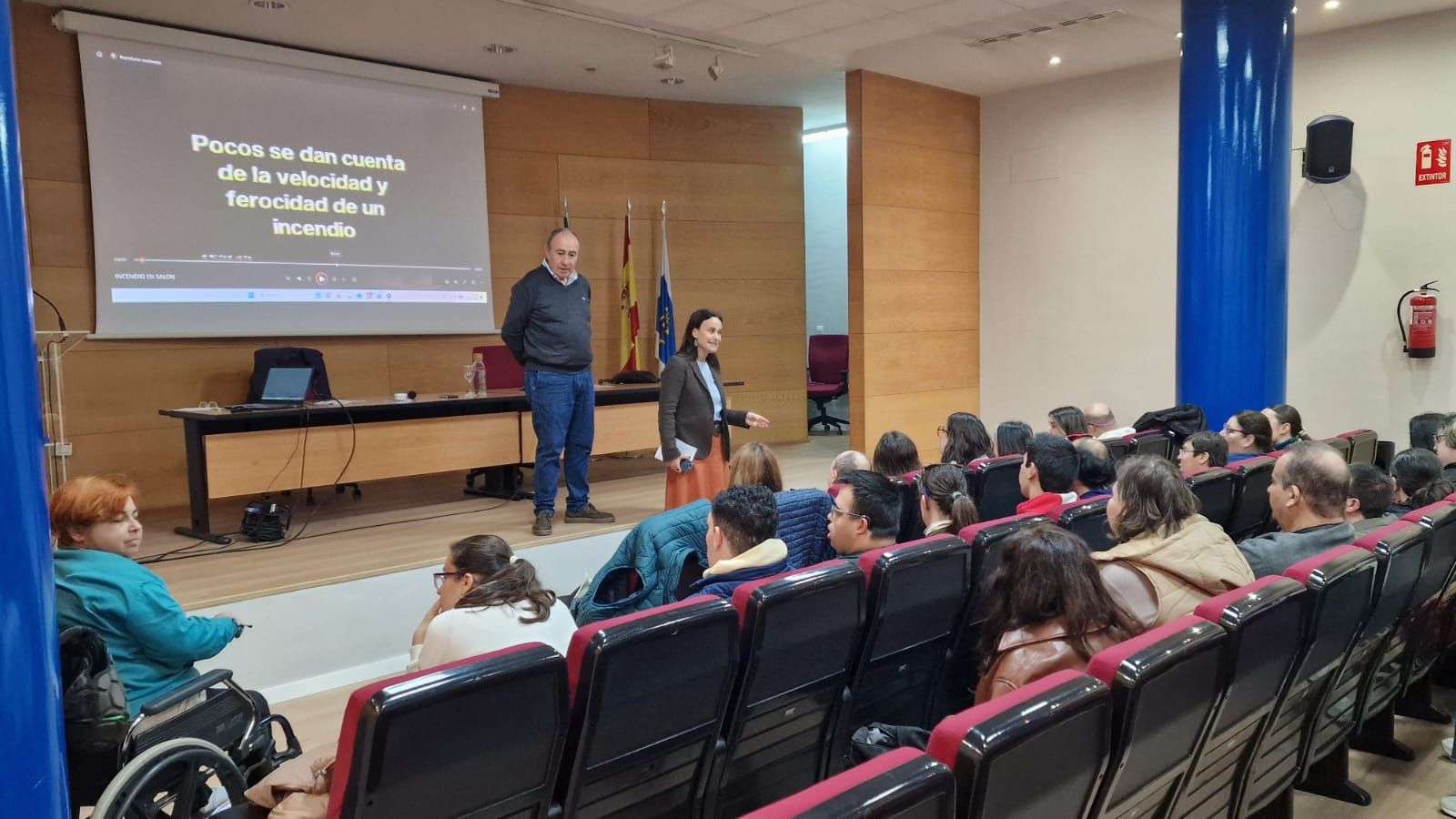 Taller de prevención de incendios para personas con dispacidad.