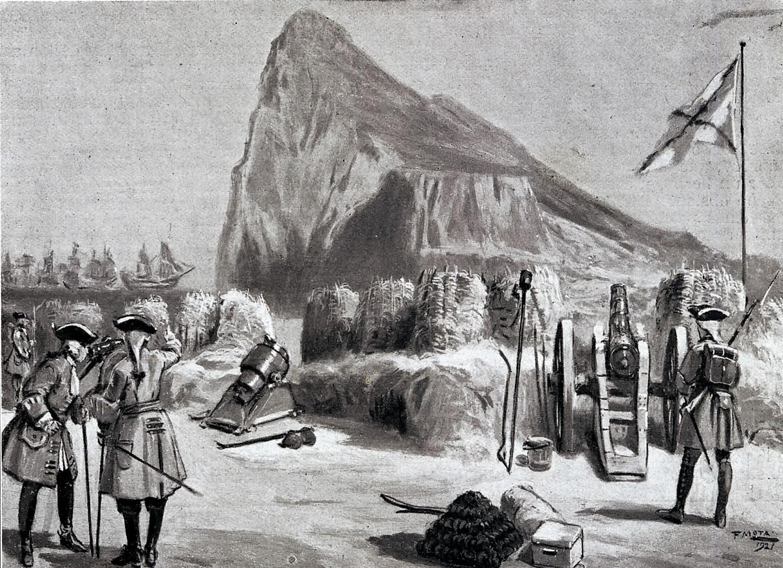 El sitio de Gibraltar motivó la presencia de los comandantes generales.