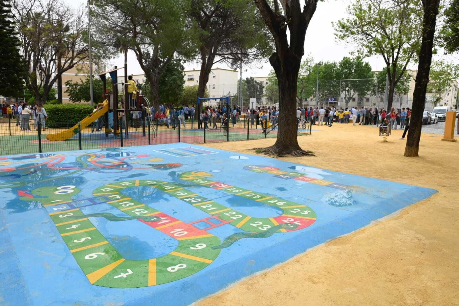 Imagen de una zona del nuevo Parque Scout de Jerez.