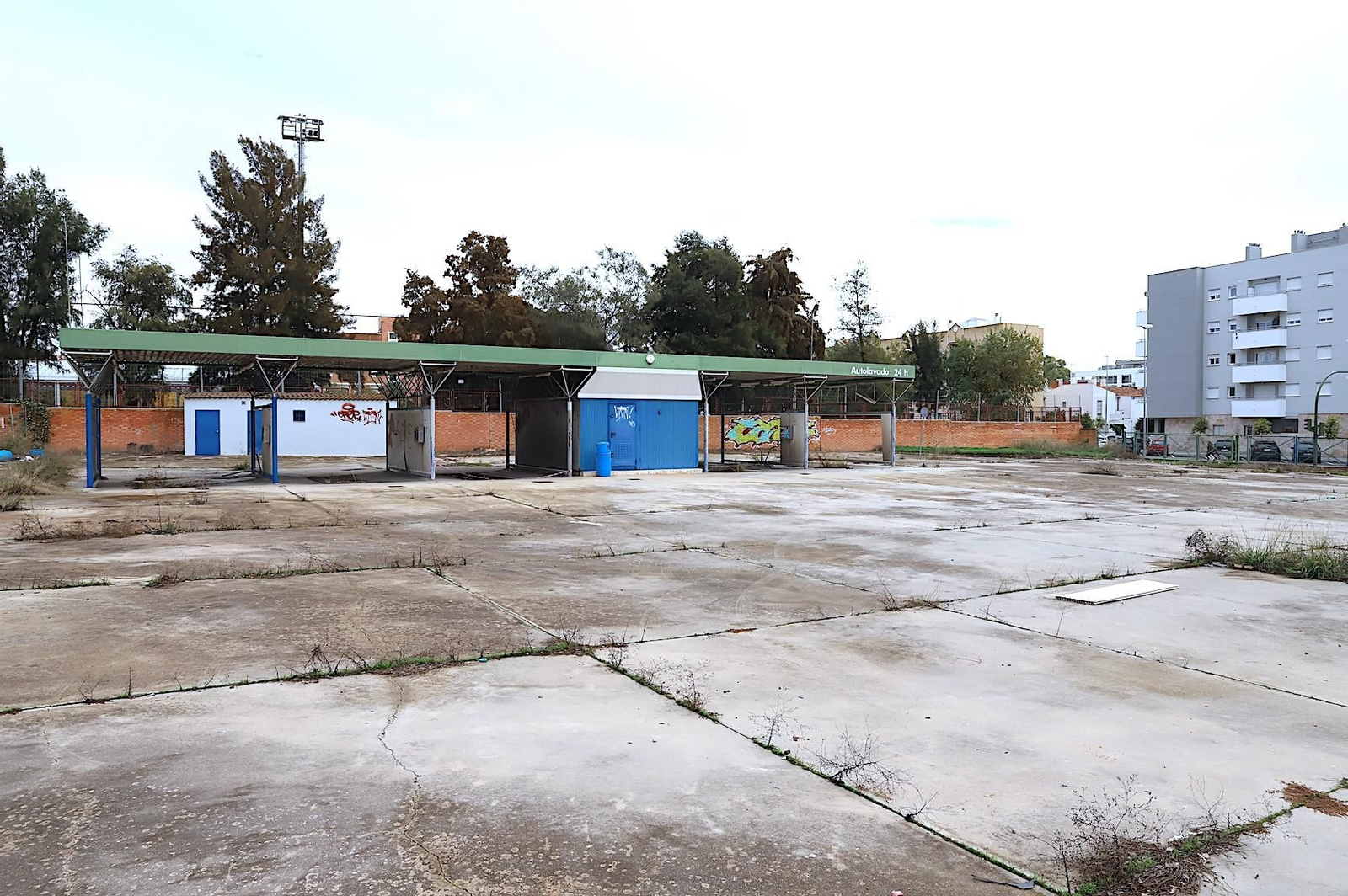 Lavadero del Elefante Azul de La Plata que se destinará a aparcamiento.