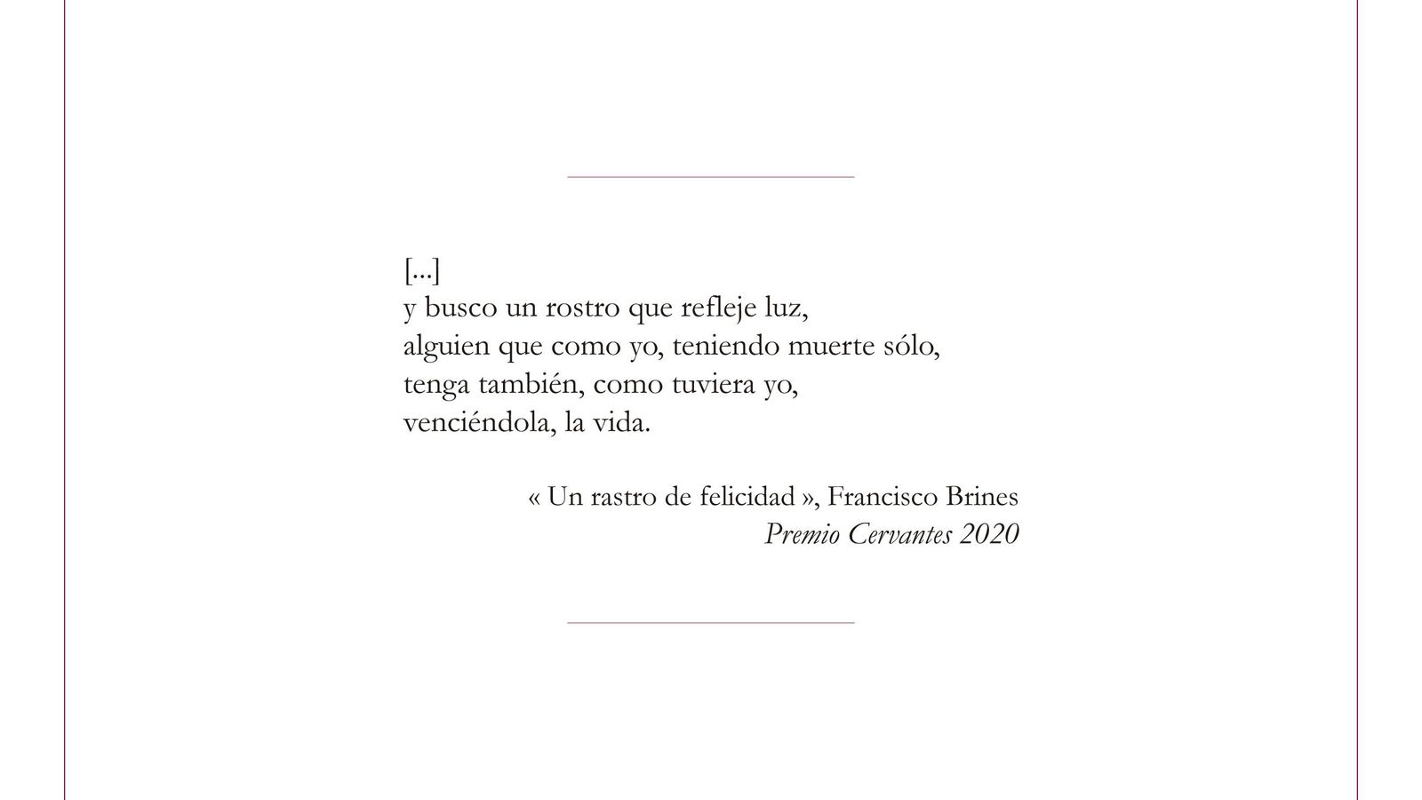 El fragmento de un poema de Francisco Brines, en homenaje a las víctimas de las riadas.