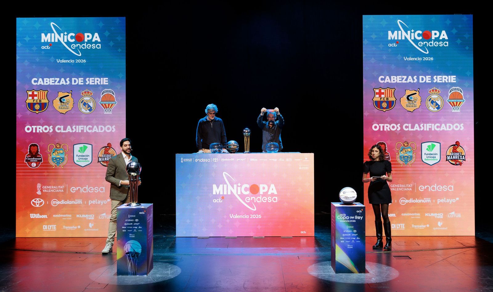 El sorteo de la Copa ACB de Valencia, en fotos