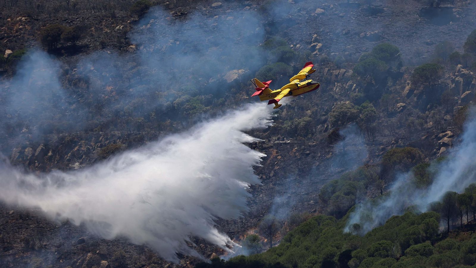 Imágenes del incendio de monte La Peña en Tarifa INCENDIO MONTE LA PEÑA TARIFA ERASMO (175)
