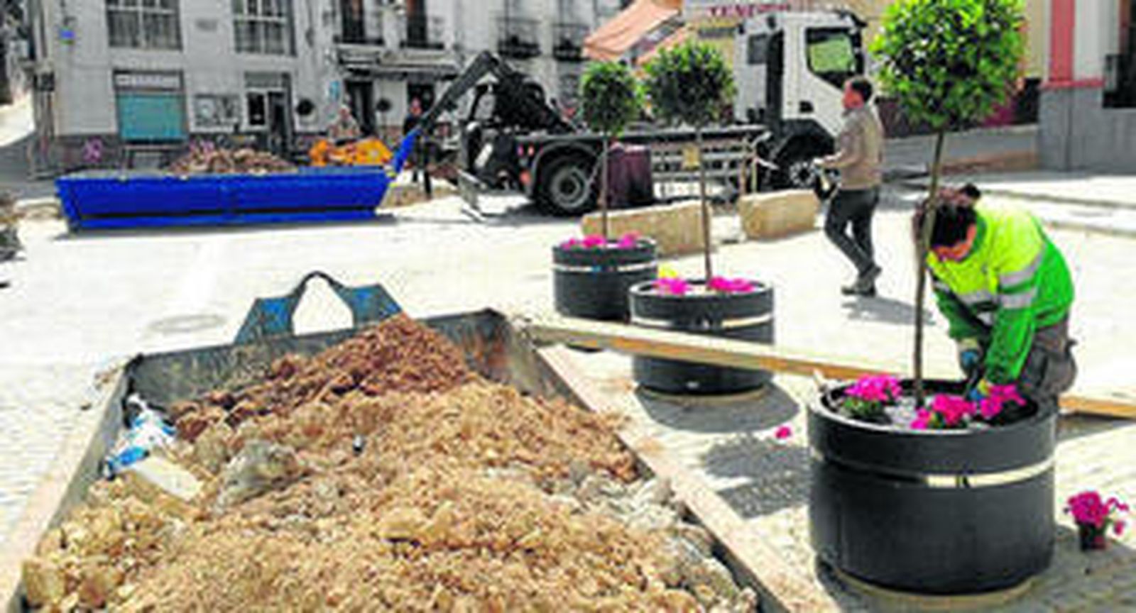 Obras en un municipio de la provincia de Huelva con cargo a los fondos del Profea.