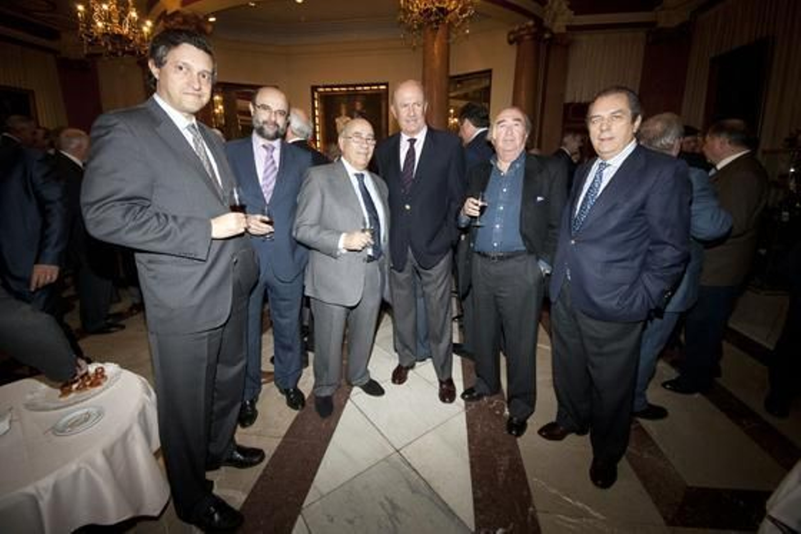 Fernando Rovira, Santiago Blasco, Faustino Rodríguez, Carlos Gutiérrez, José Oneto y Vicente Oliva. 

Foto: Alberto Morales