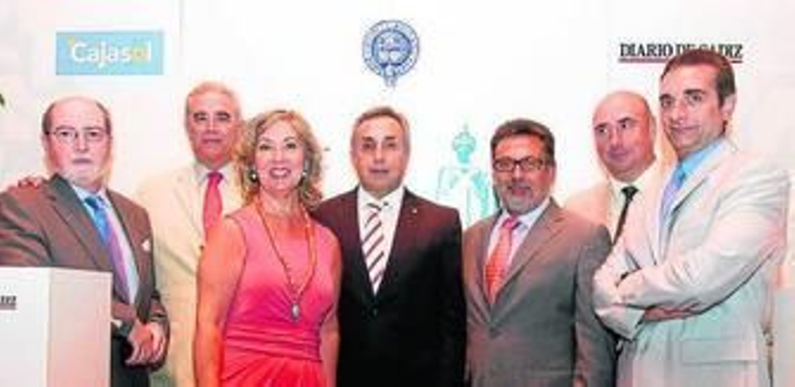 Carlos Calvo, Manuel Prado, Alejandro Blanco y Vicente Ortells, subdelegado de Defensa en Cádiz.