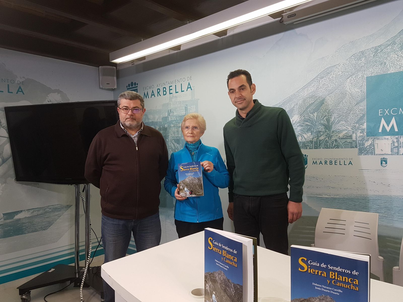 Duarte, Navarro y Díaz, ayer durante la presentación.