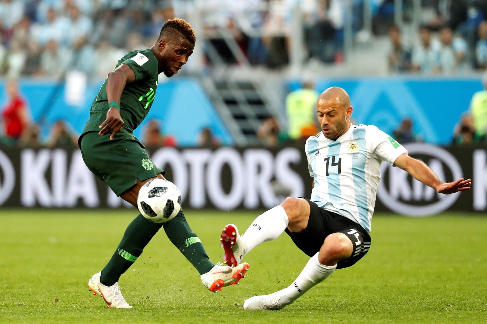 Las imágenes del Nigeria-Argentina