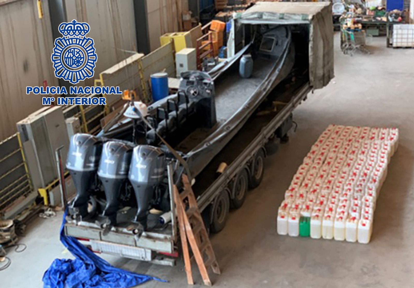 La Policía Nacional desarticula una organización dedicada a la preparación de narcolanchas para la importación de hachís procedente de Marruecos