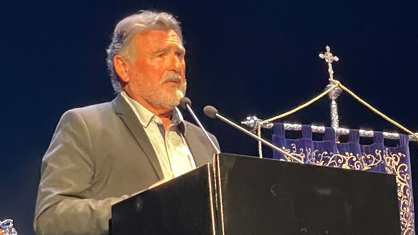 José Luis López Uroz, durante su pregón.