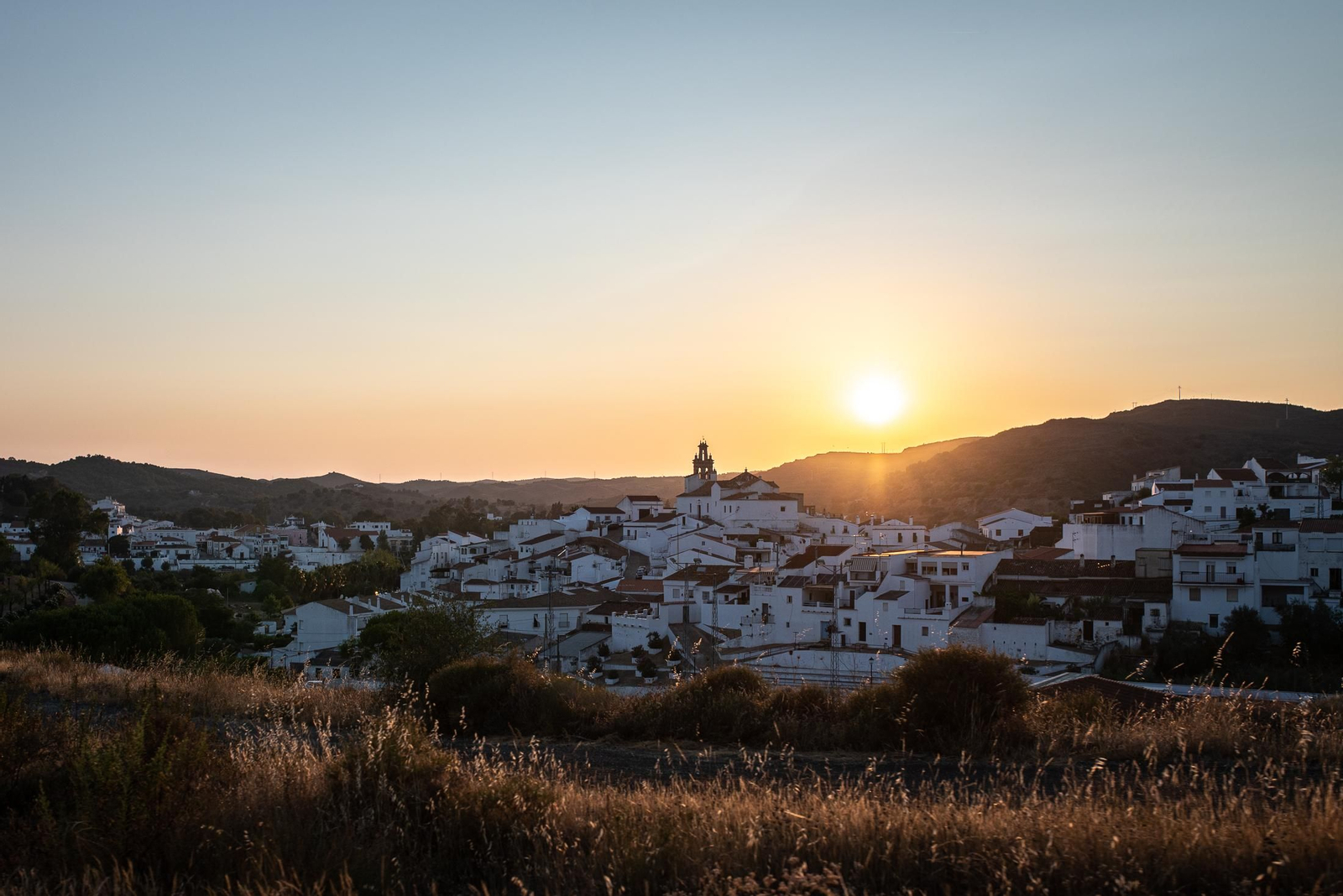 Una puesta de sol desde Sanlúcar de Guadiana