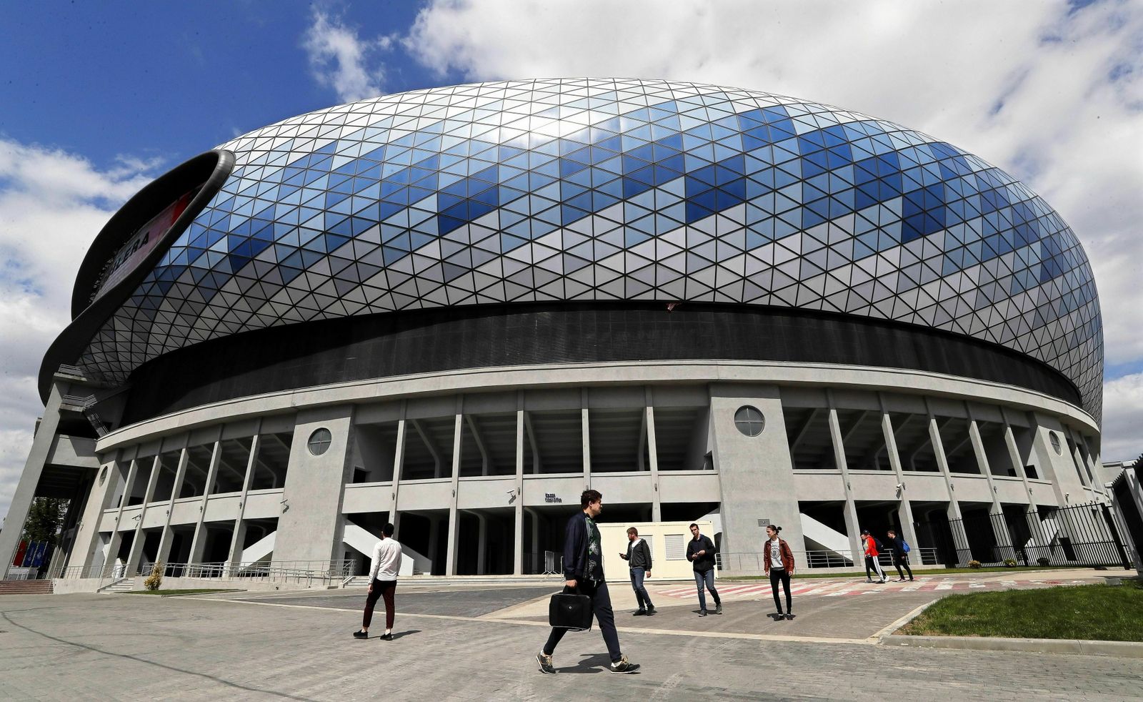 Exterior del nuevo estadio del Dinamo, que se llamará Lev Yashin.