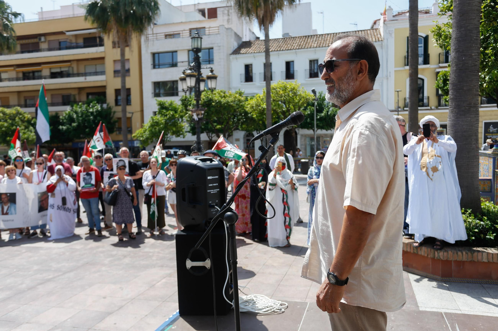 Las fotos de la concentración por los presos políticos saharauis en Algeciras