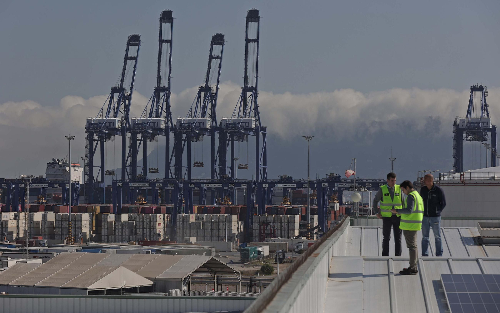 Fotos de la visita a la empresa Americold en el Puerto de Algeciras