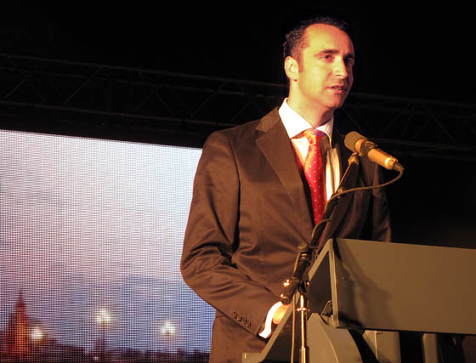 Antonio Cattoni, en un momento de su pregón.

Foto: Victoria Ramírez