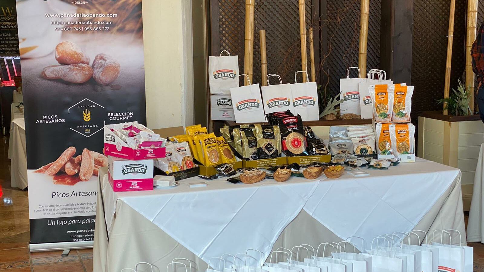 Surtido de productos de Obando.