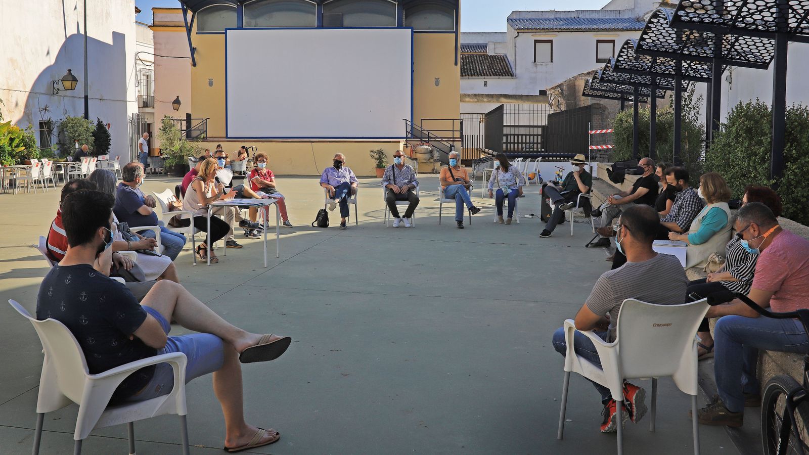 Un instante de la última asamblea de Ganemos Jerez.