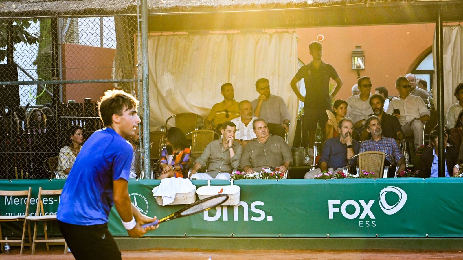 Dani Merida, en el encuentro de la semfinal contra Ignacio Buse.