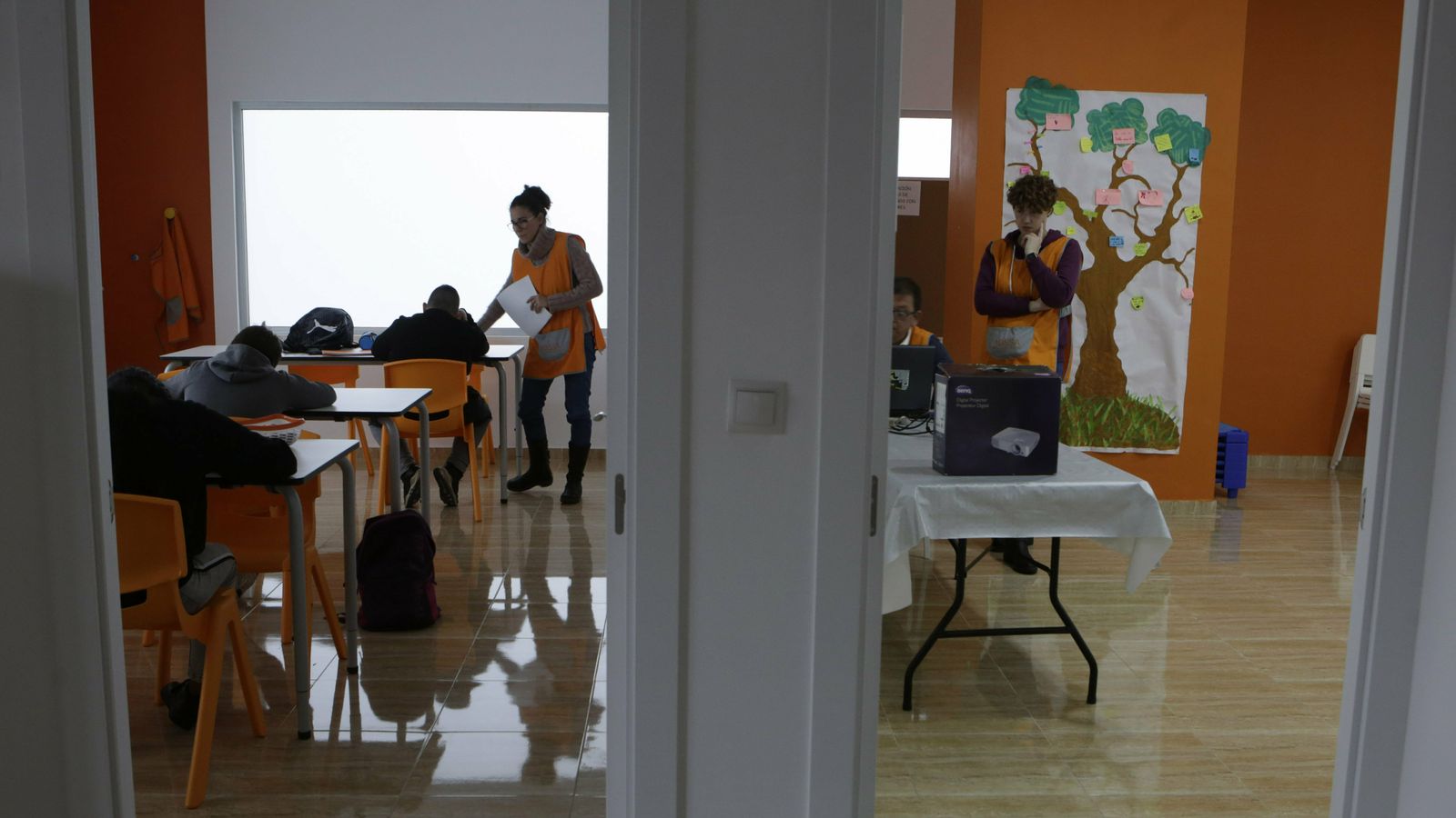 Dos de las salas en las que se divide el centro en Amate.