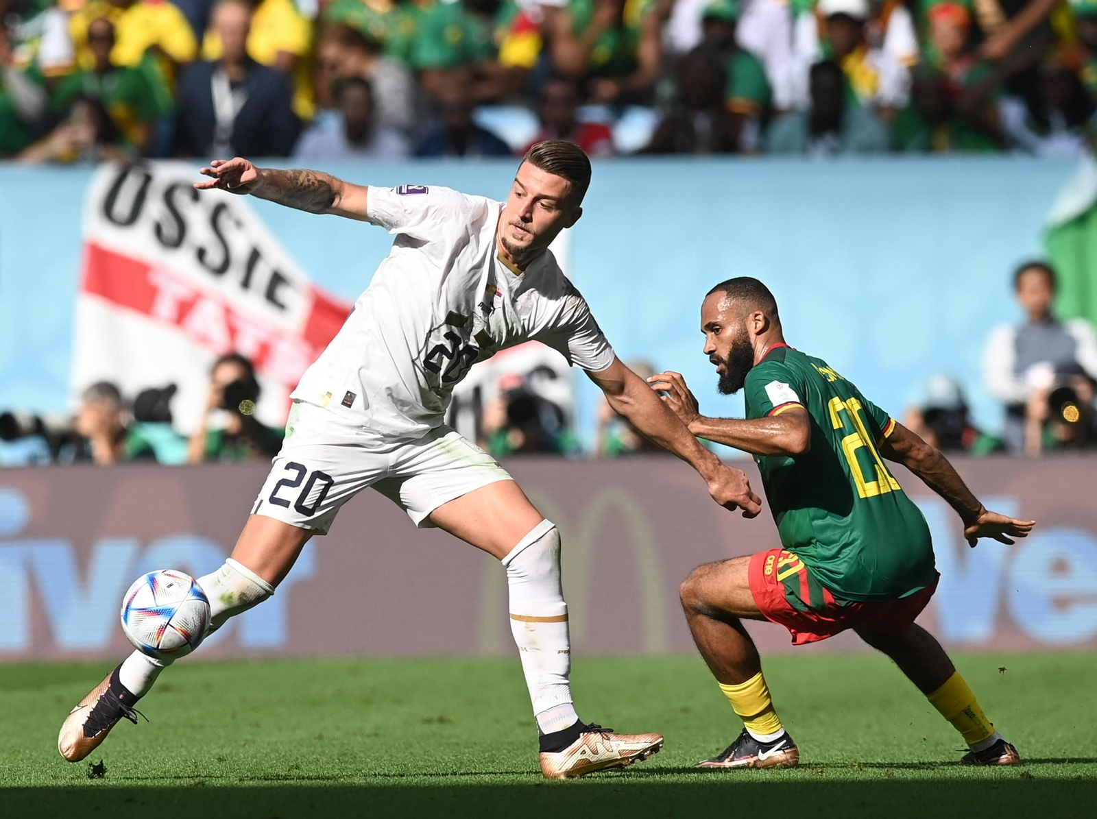 Las imágenes del Camerún - Serbia