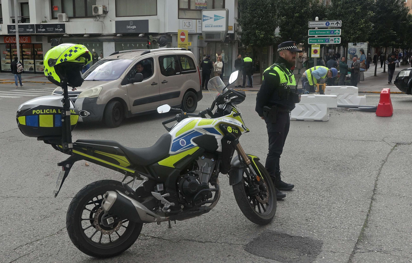 Fotos de los inicios de las obras en la calle Blas Infante de Algeciras