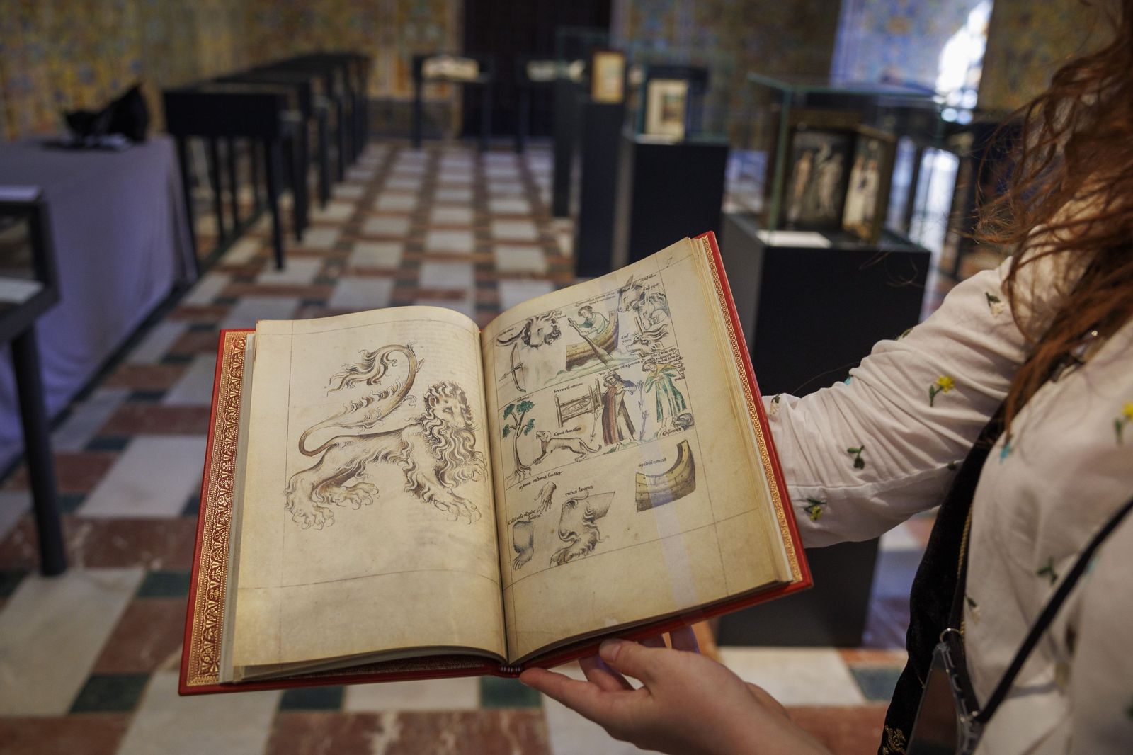 Una persona muestra el 'Tratado de Albumasar'.