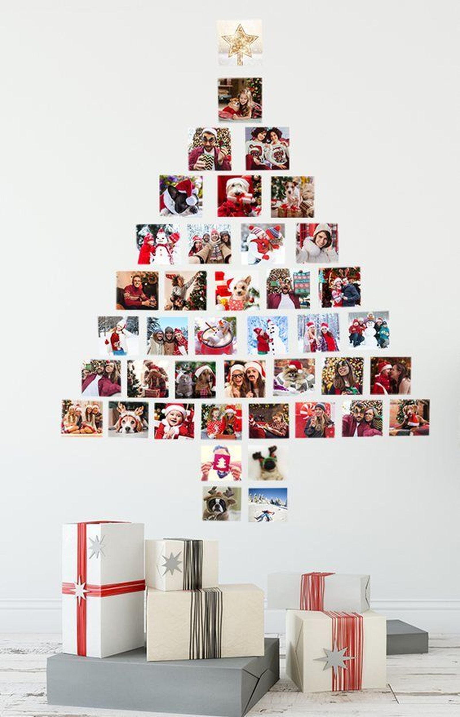 Árbol navideños con fotos