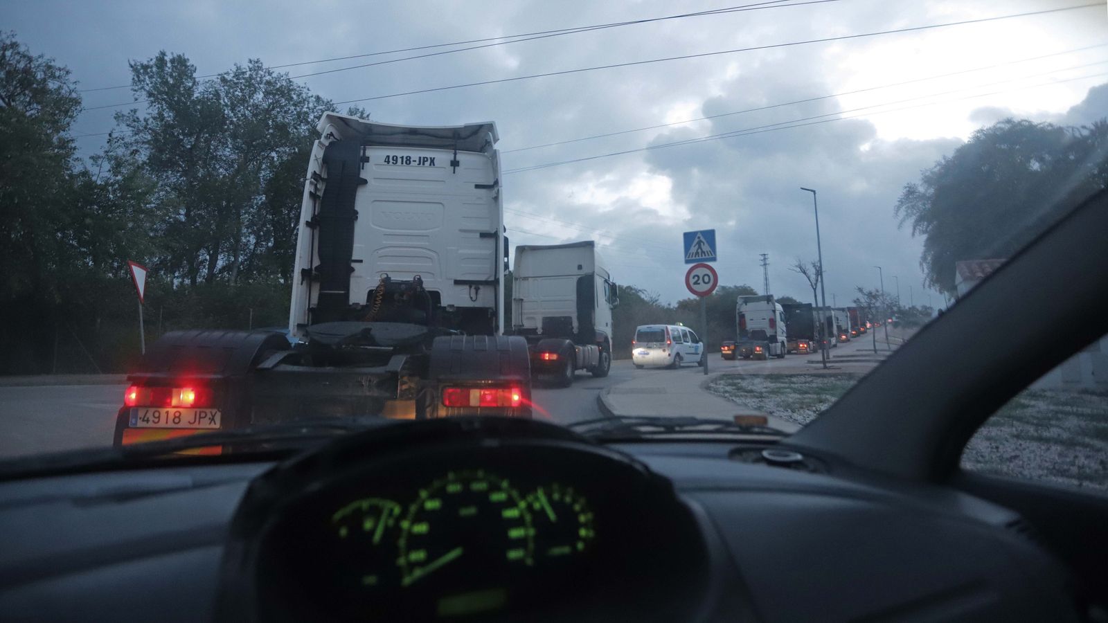 Fotos de la marcha de camiones en el Campo de Gibraltar