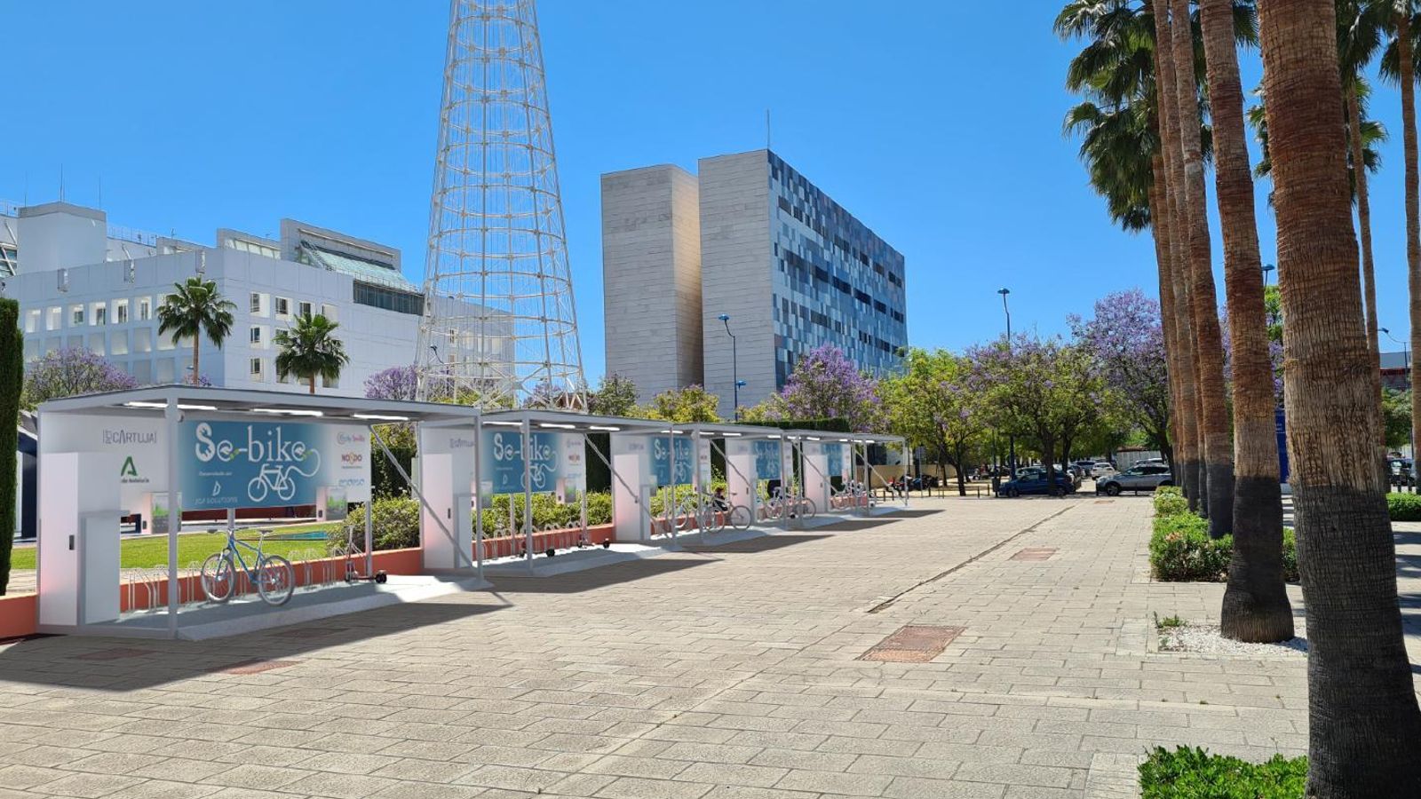 Render de la propuesta para eCity Sevilla.