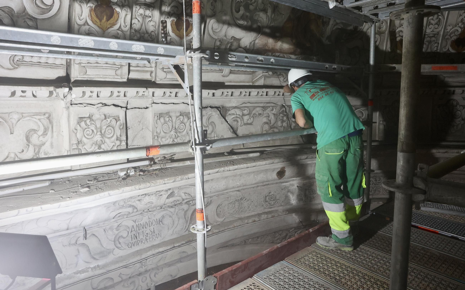 Obras en la Iglesia de La Caridad