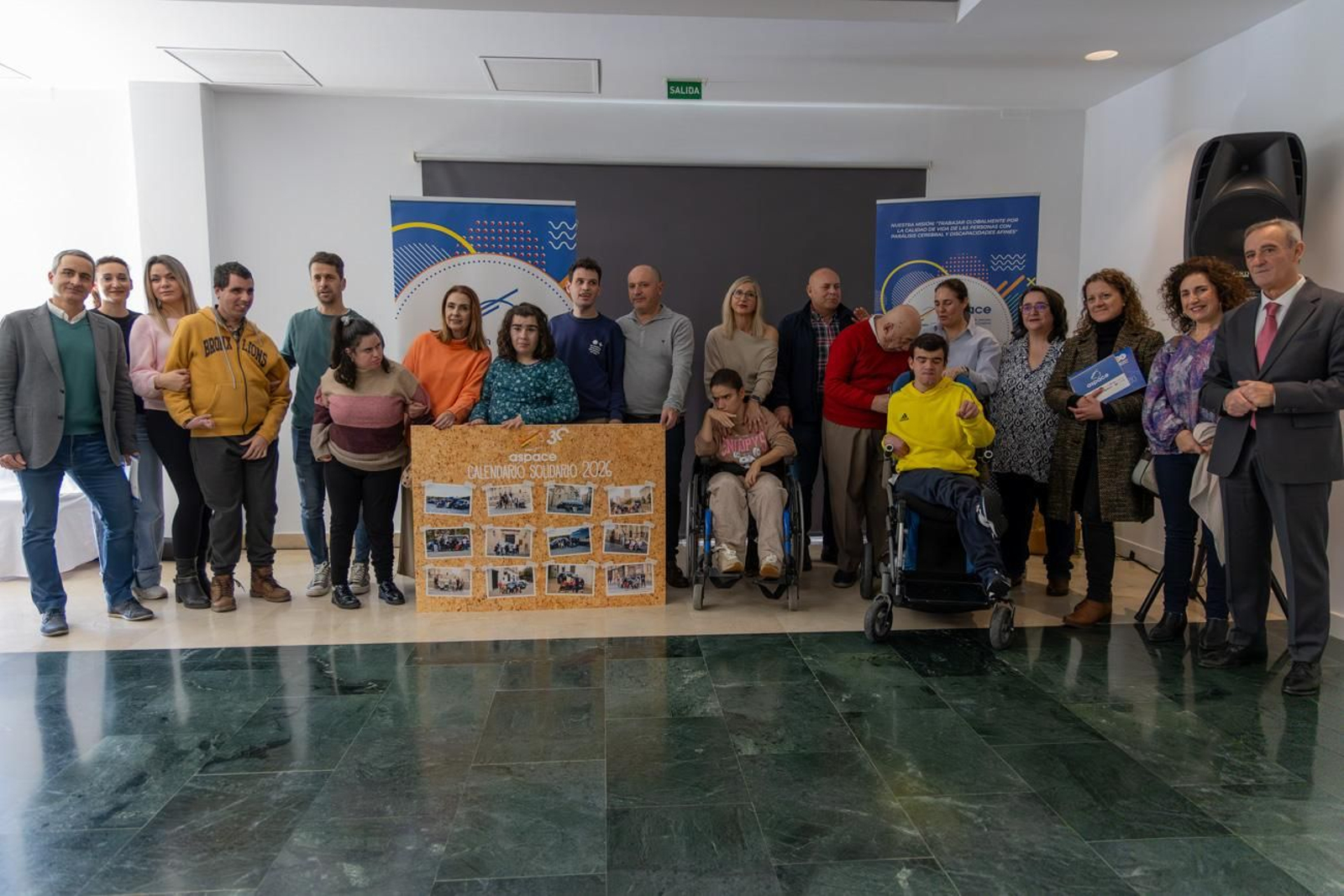 Presentación del Calendario Solidario 2026 de la Asociación de Parálisis Cerebral y Enfermedades Afines (Aspace)