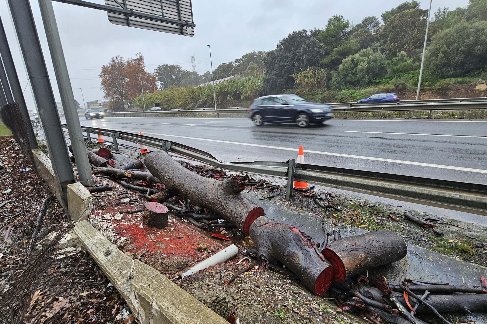 Las fotos de los efectos de la borrasca Emilia en el Campo de Gibraltar