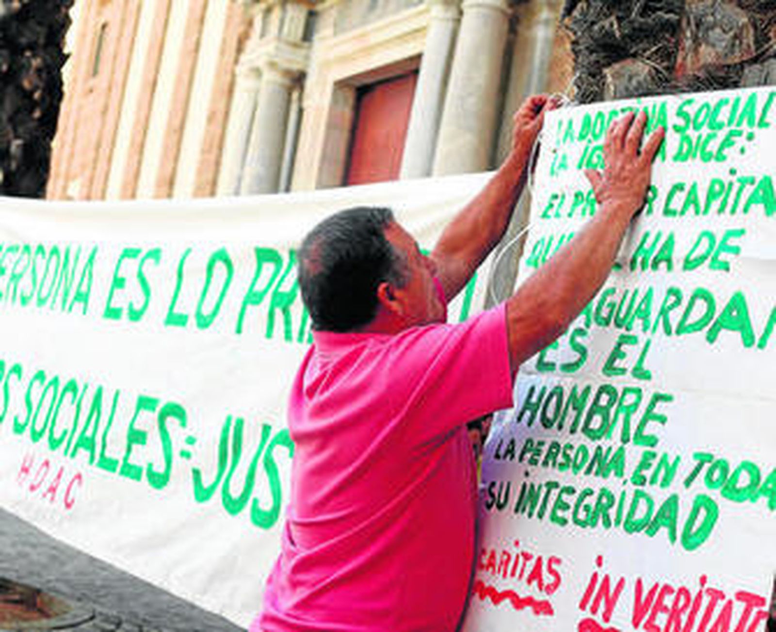 La HOAC ha llevado a cabo diversas movilizaciones contra la crisis.