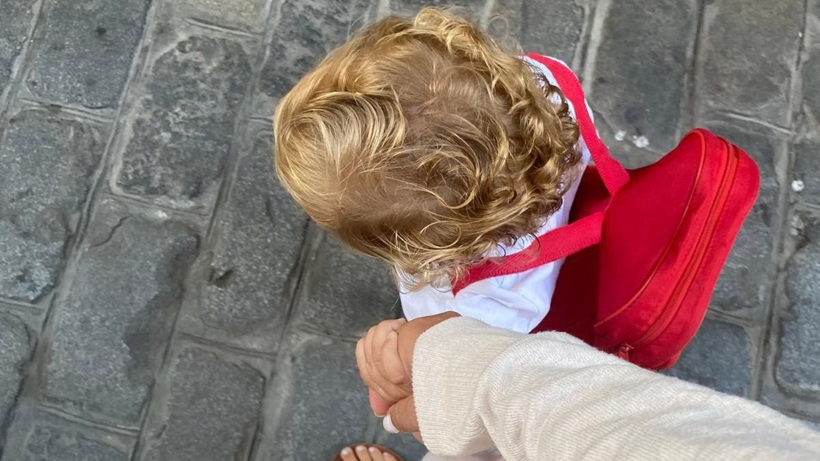 El pequeño Nico, en su primer día de escuela infantil 2023