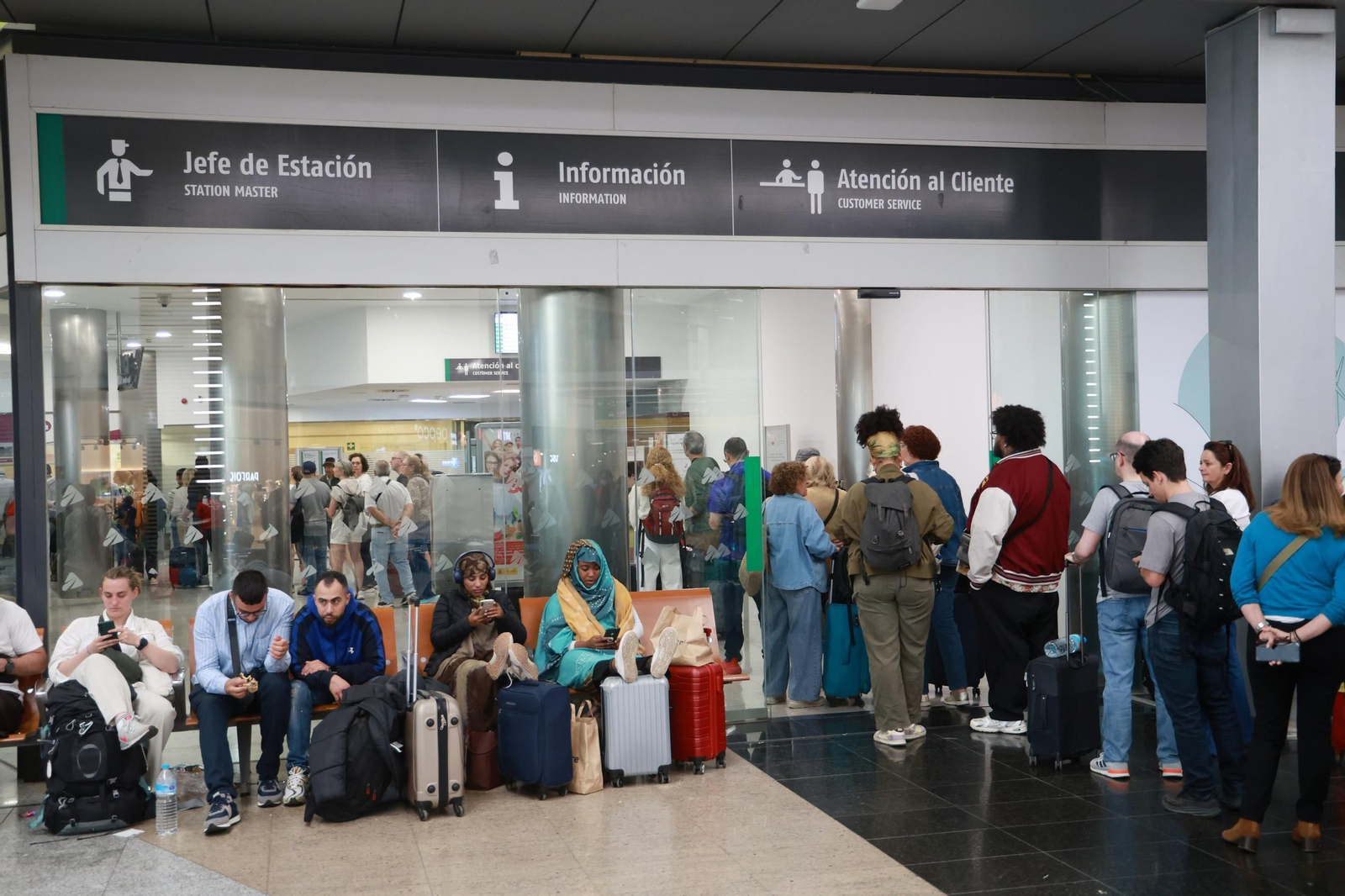 Las imágenes del apagón en Málaga