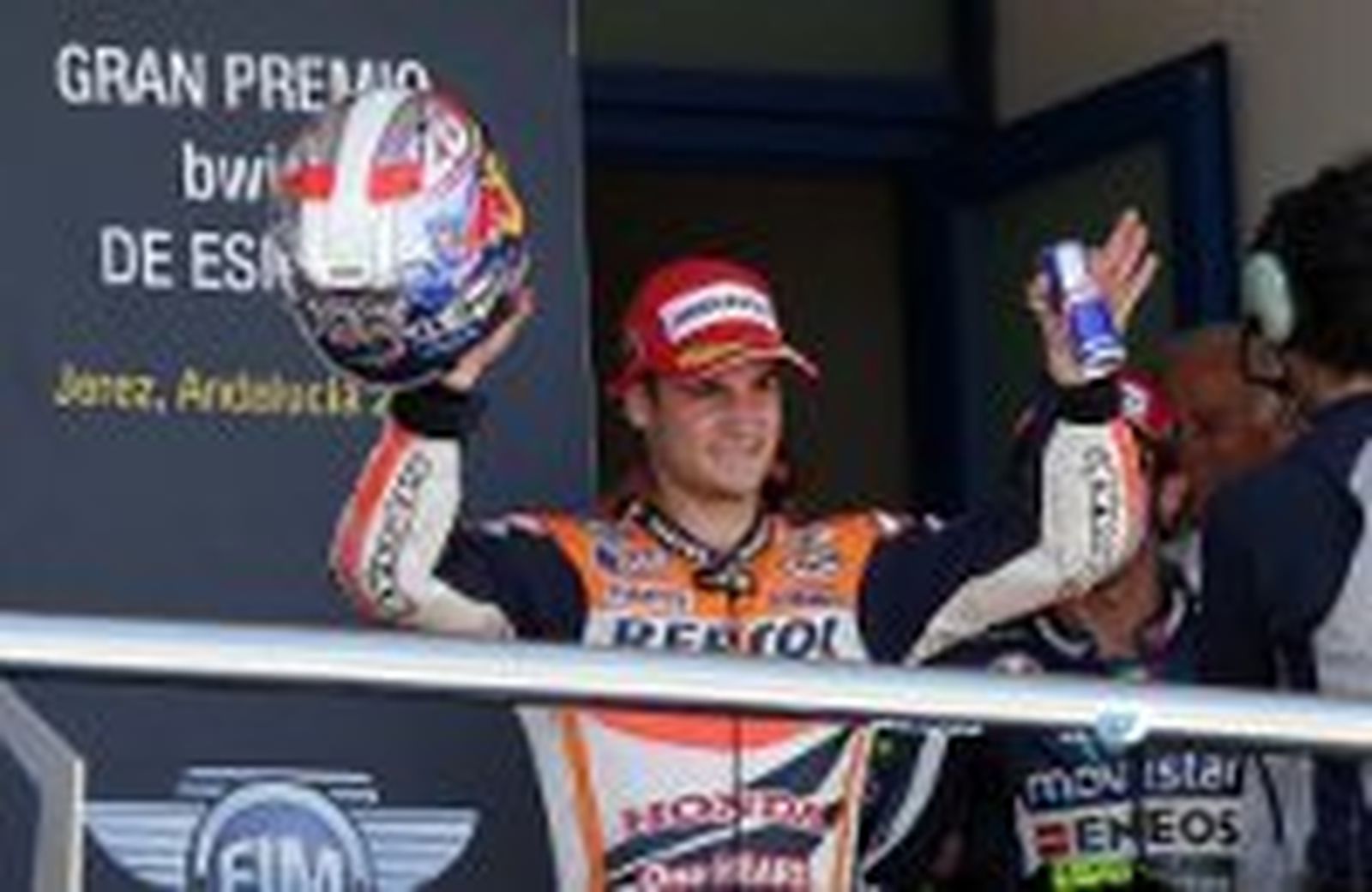 "No he podido apretarle	más a la moto"