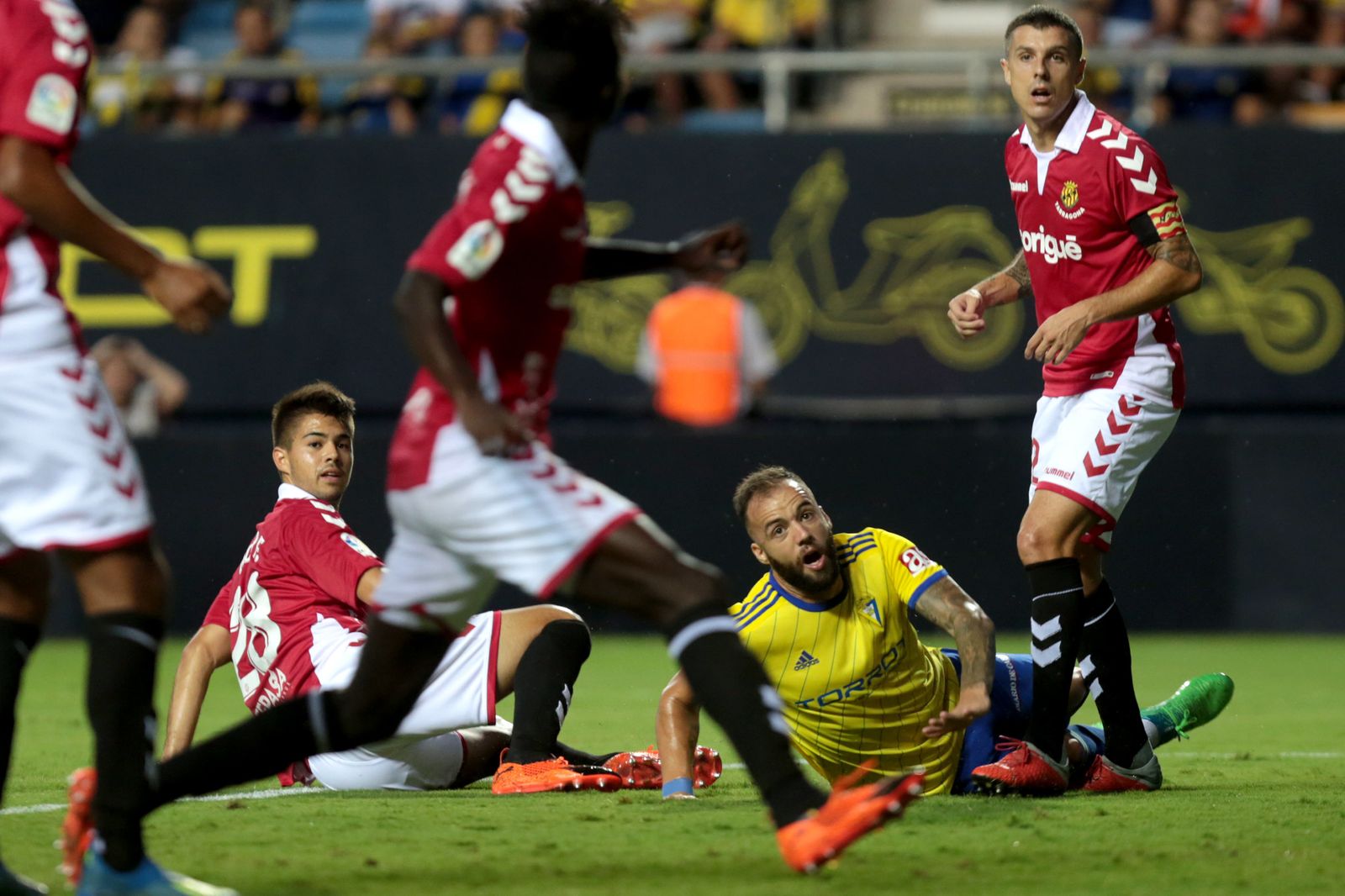 Edu Ramos, en un partido de este año con el Cádiz.