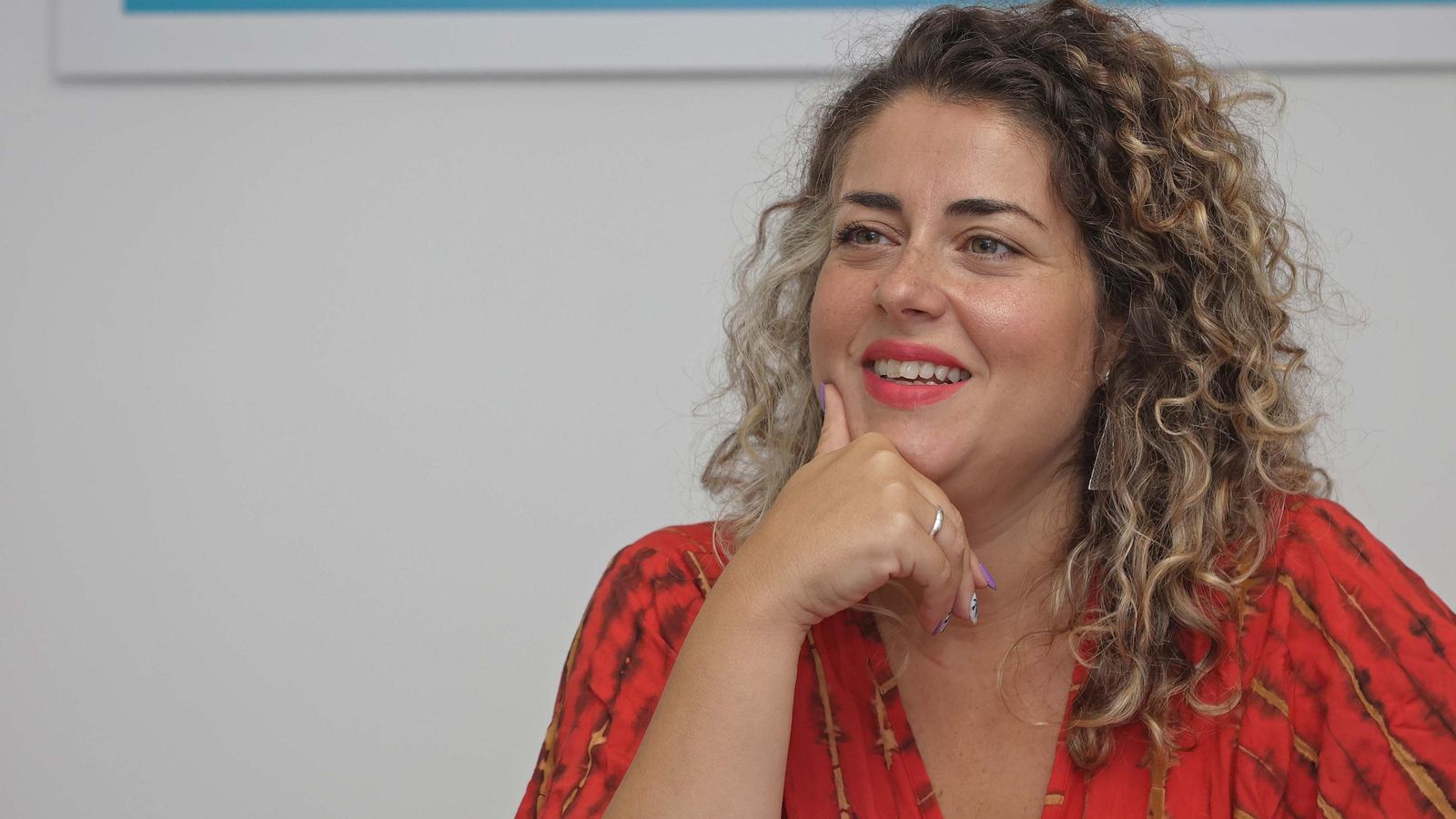 La psicóloga Carolina Calvo, durante la entrevista en la redacción de Europa Sur