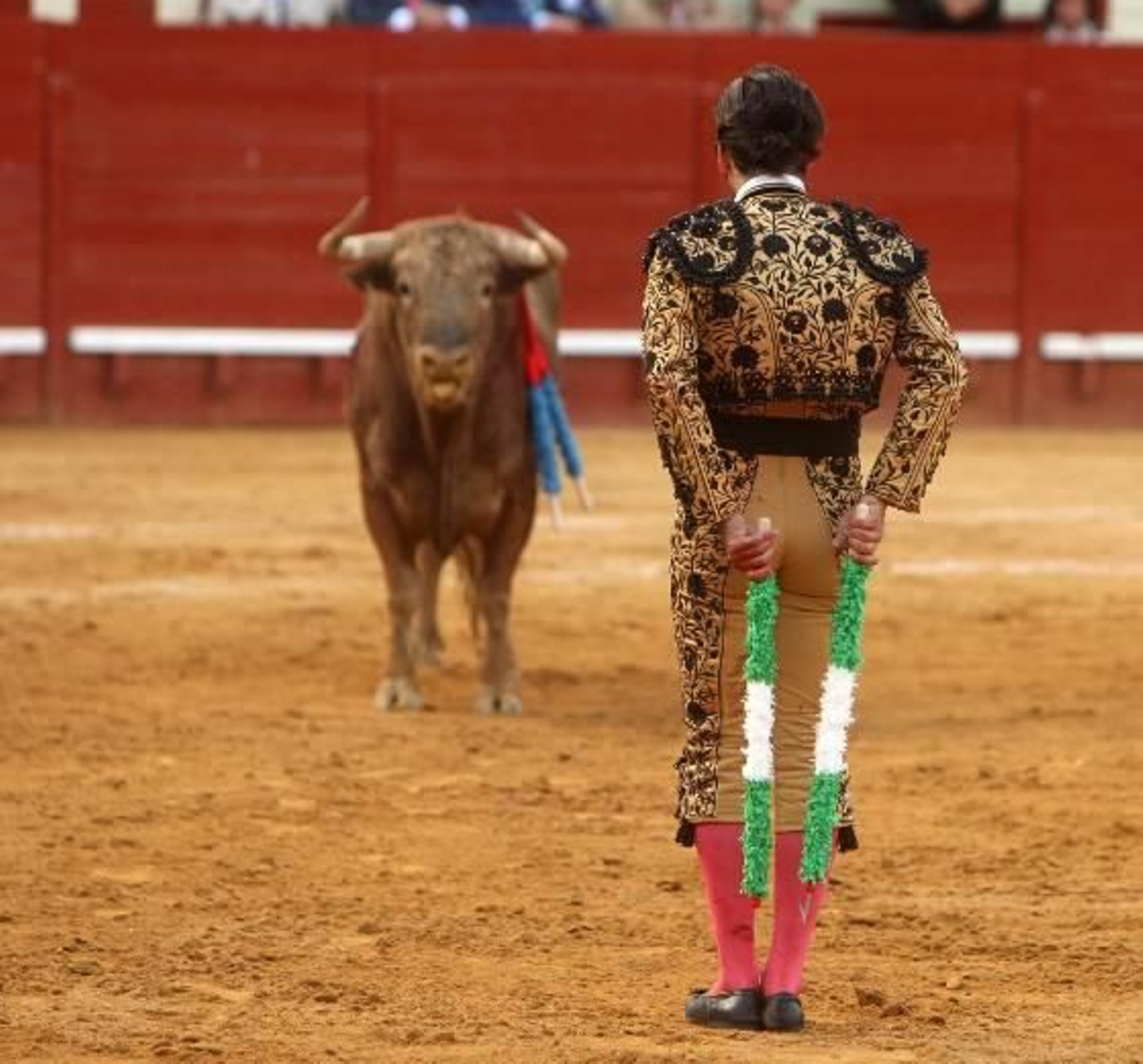 El diestro José Antonio "Morante de la Puebla" protagoniza una actuación magistral, en el cuarto festejo de la Feria del Caballo de Jerez, al cortar dos orejas, que pudieron ser más de haber estado más acertado con los aceros. 

Foto: Juan Carlos Toro