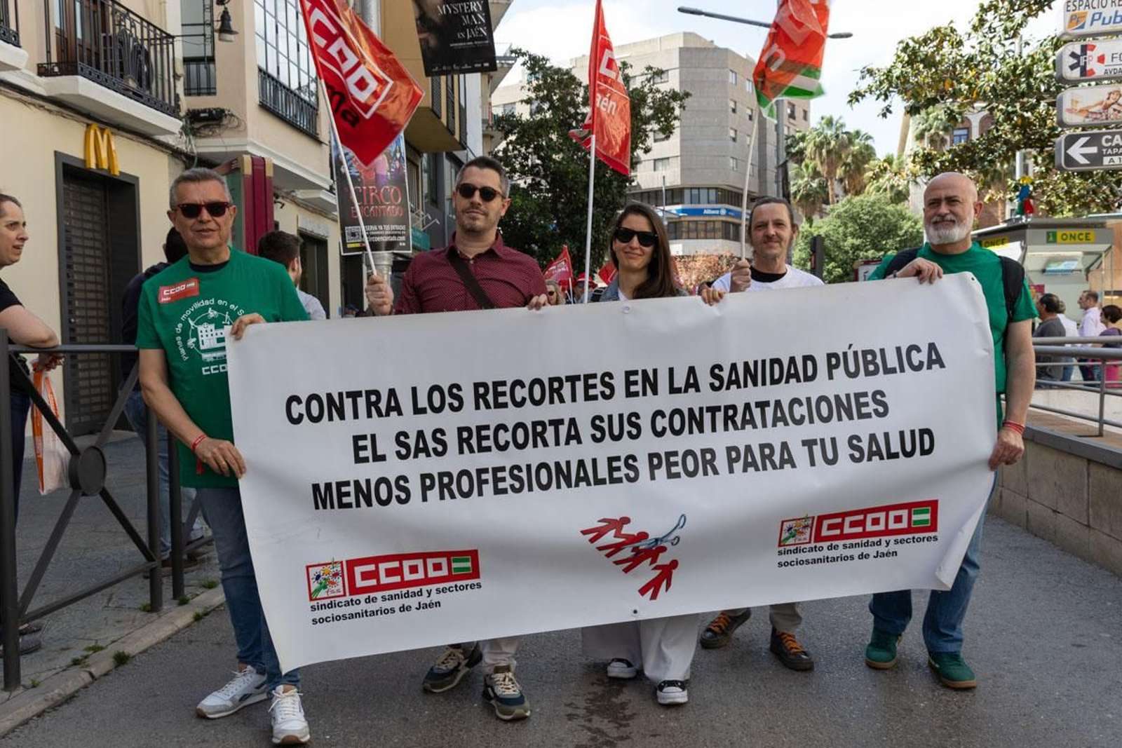 Manifestación convocada por el 1º de Mayo
