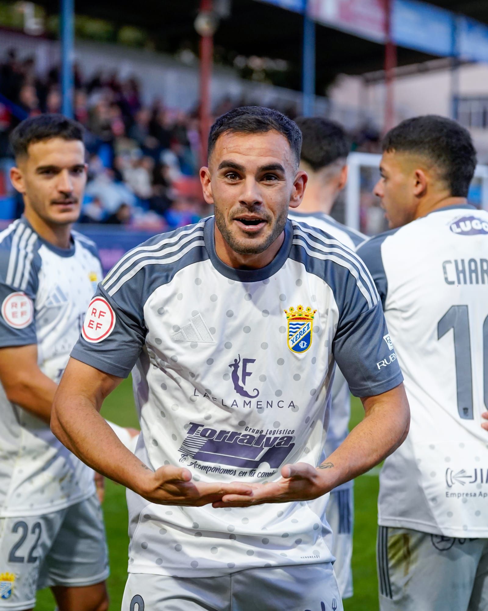 Nané celebra su segundo gol en Yecla.