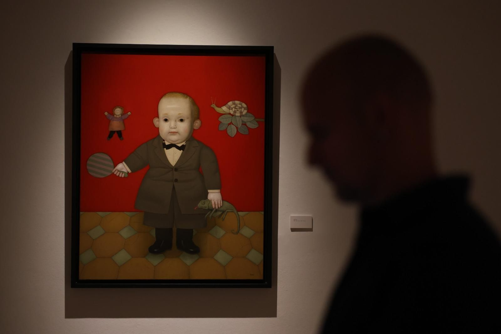 Uno de los cuadros de la exposición 'La sombra de la ausencia' de Juan Béjar.