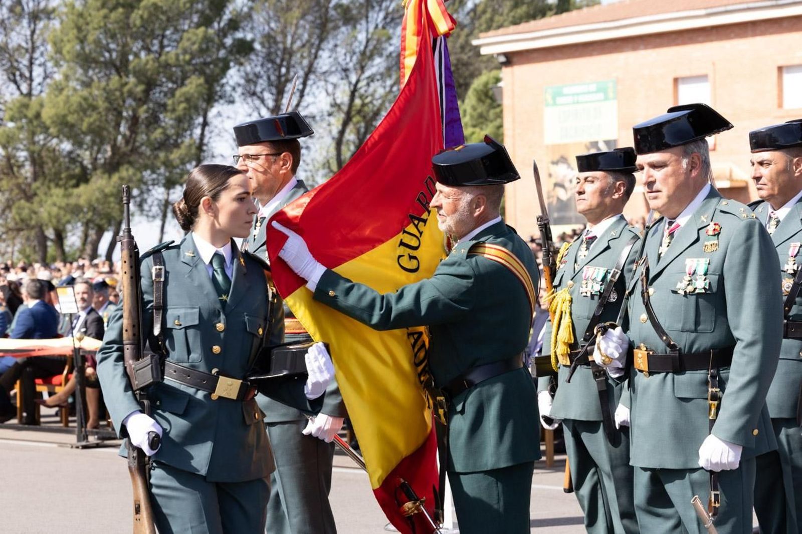 Acto de jura de bandera de la 130ª promoción de guardias civiles de la Academia de Baeza