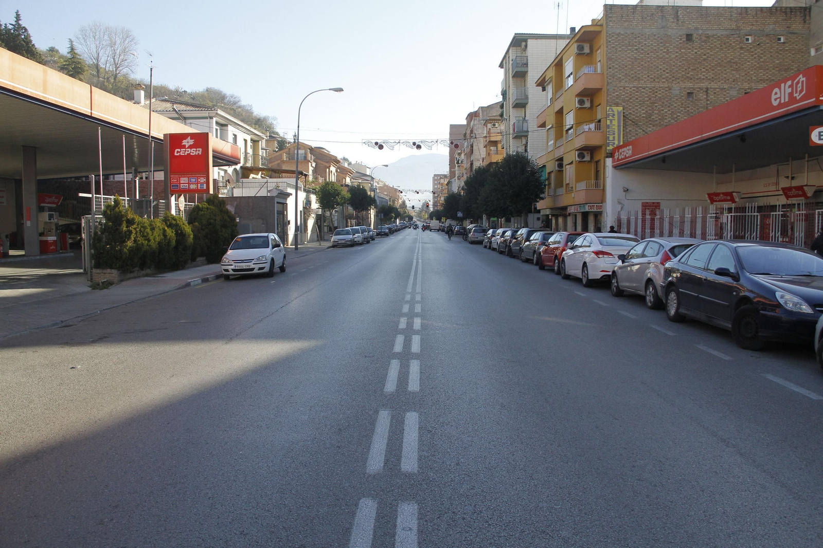 Carretera de la Sierra, cerca del lugar del supuesto apuñalamiento