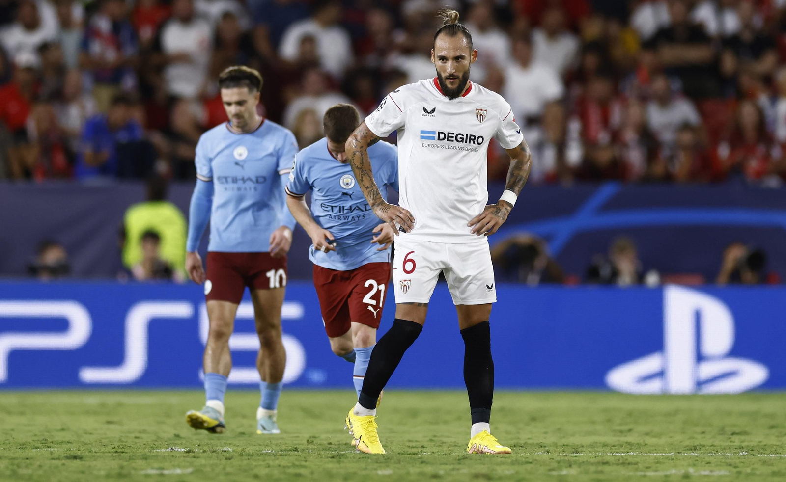 Las imágenes del Sevilla fc- Manchester City fc