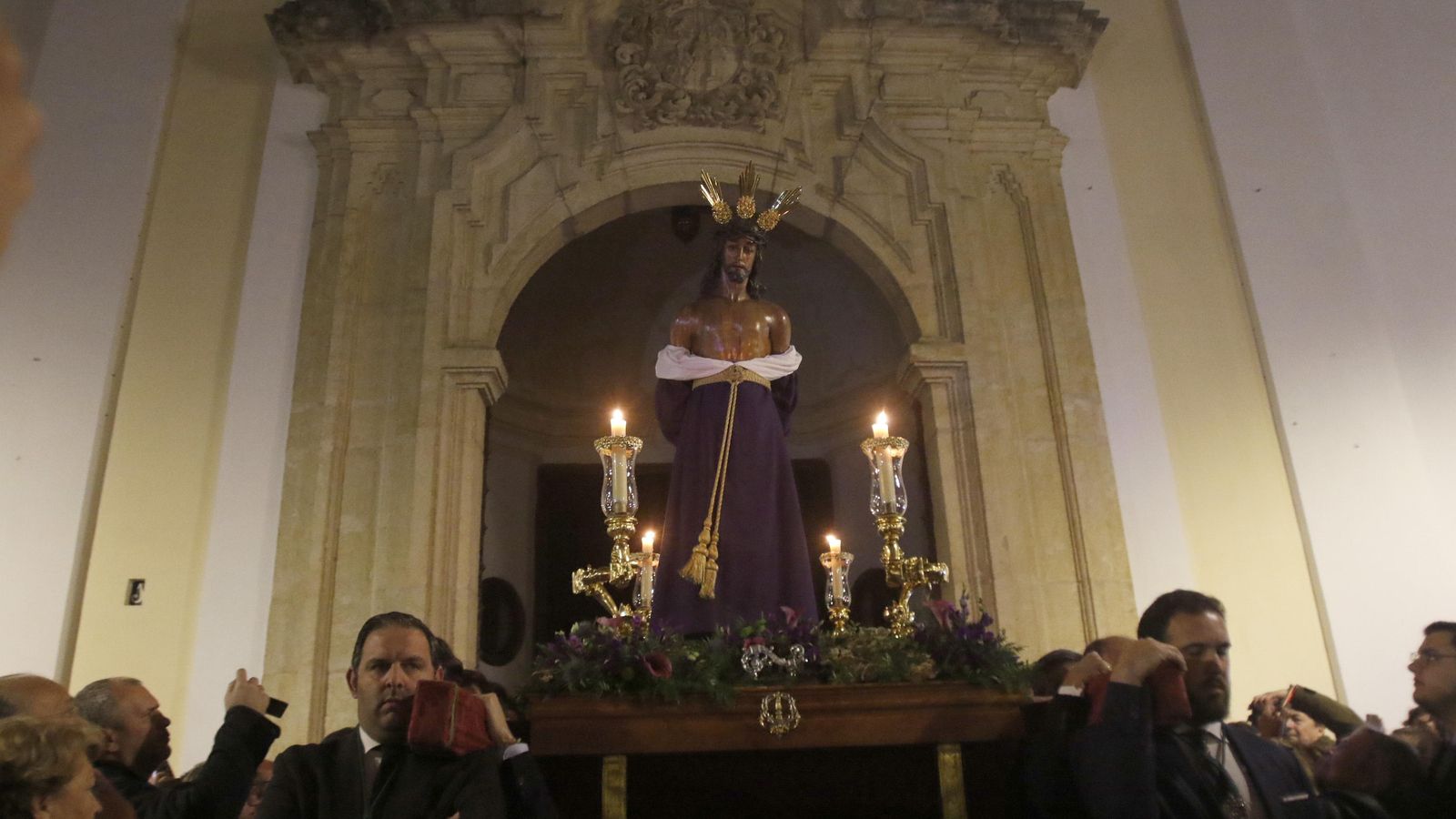 El Señor de las Penas, durante el vía crucis de 2020.