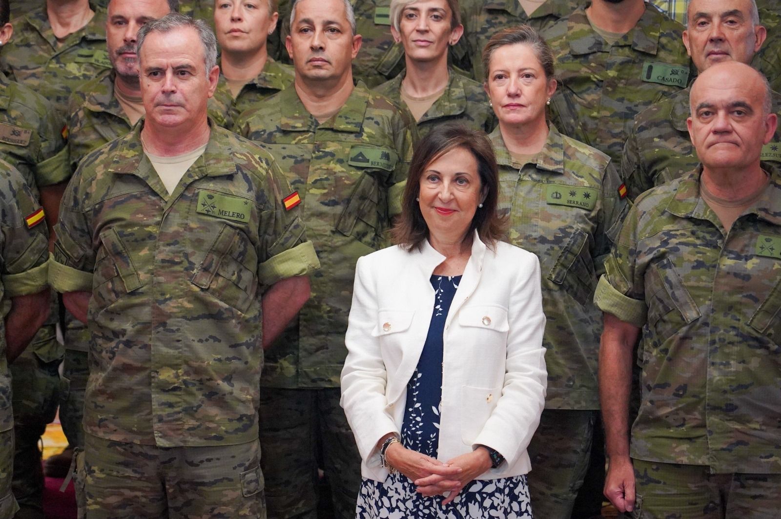 La ministra Margarita Robles, este jueves en Sevilla.