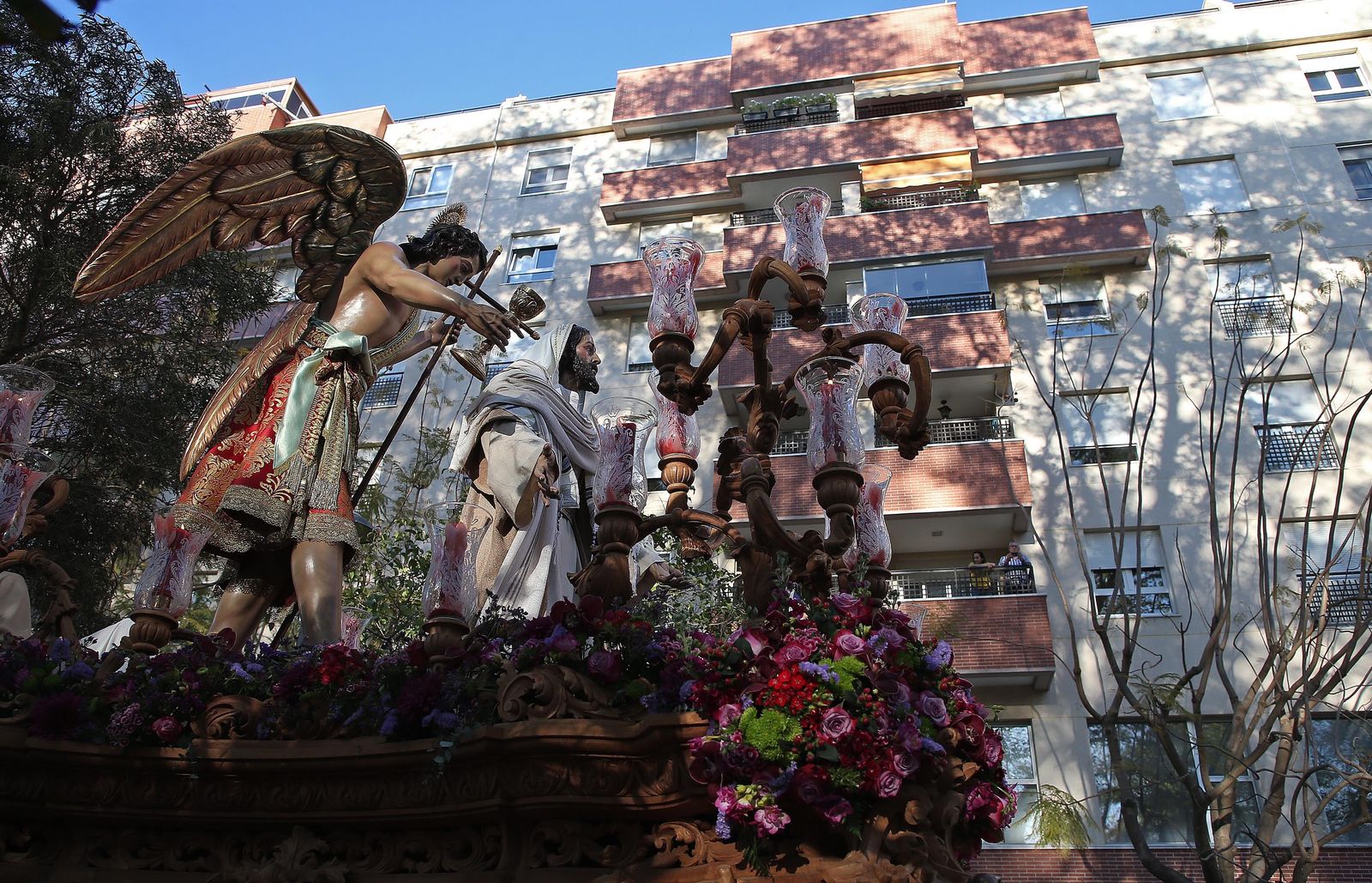 Fotos del Domingo de Ramos en Algeciras: Borriquita y Oración en el Huerto
